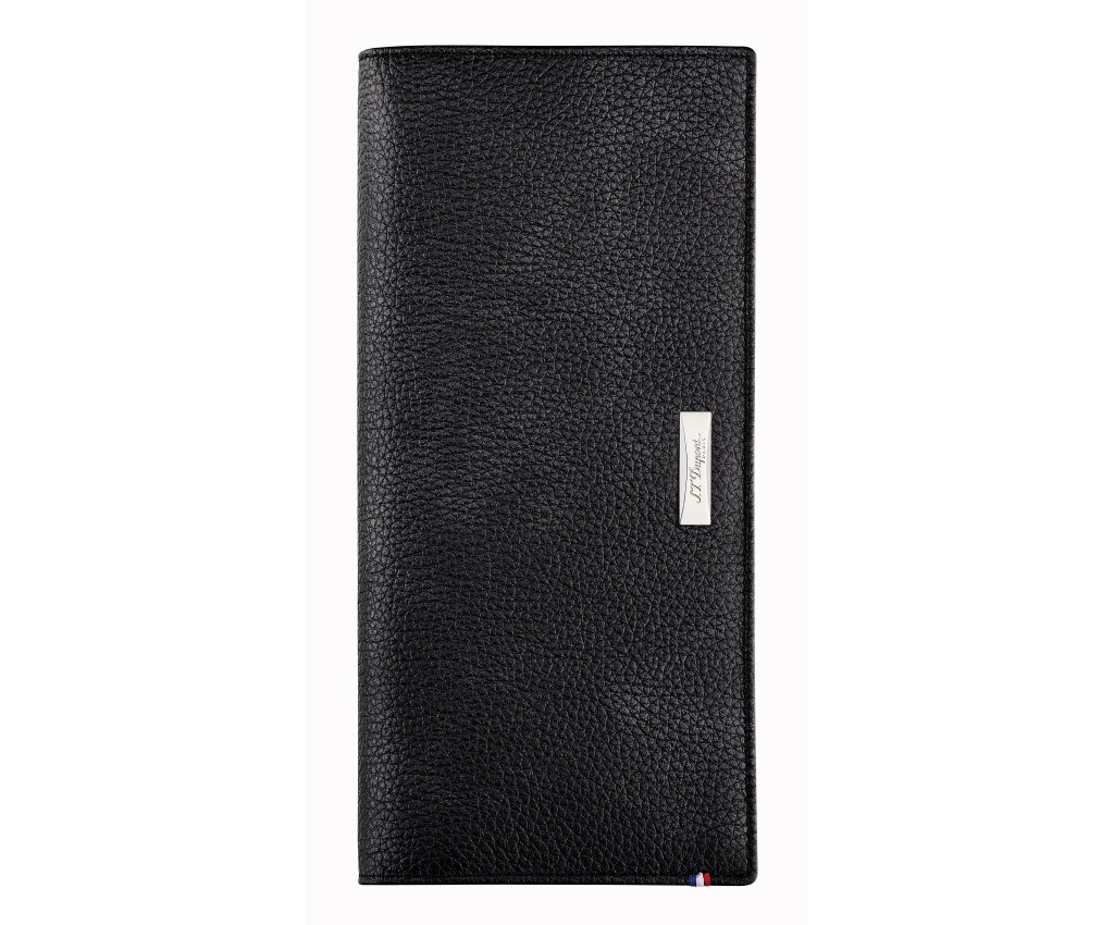 Line D Long Vertical Soft Grained Leather Wallet (13 Credit Card Slots)